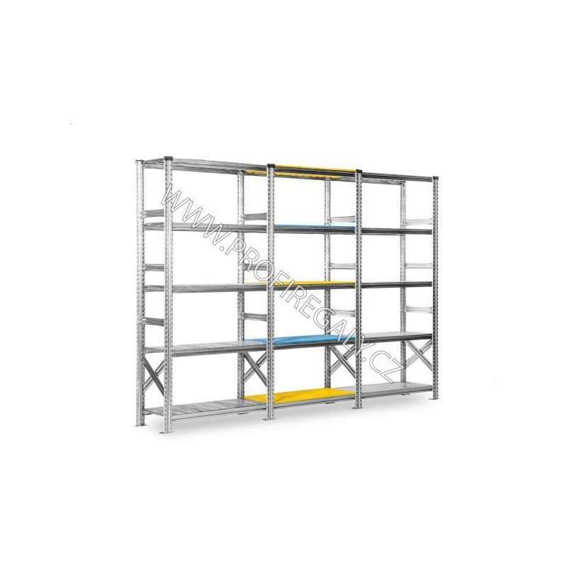 Regál SUPER123 1972x600x400mm 4 police přídavný modul