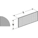 Zadní panel děrovaný S 625/200mm