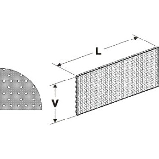 Zadní panel děrovaný S 625/200mm