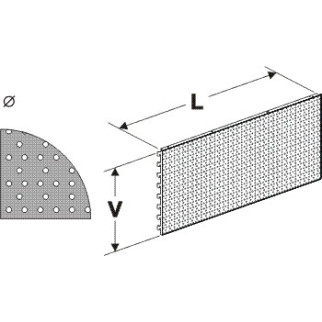 Zadní panel koutový 90°děrovaný  S 200mm