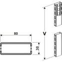 stojina 80x30mm/2100mm