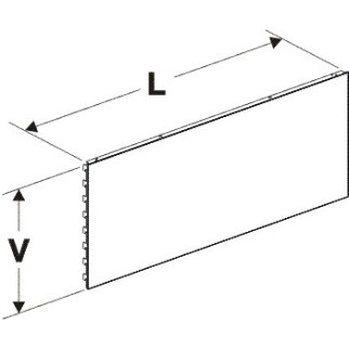 Zadní panel plný 625/200mm