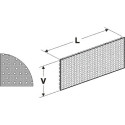 Zadní panel děrovaný S 1000/200mm