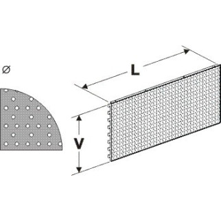 Zadní panel koutový 90°děrovaný S 400mm
