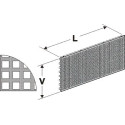 Zadní panel děrovaný D1330/400mm