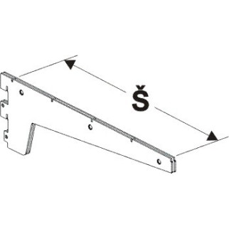 Konzola vysoká dvojitá 700mm