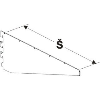 Konzola těžká 600mm