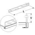 Čelní opěra vysoká (plexisko) 625/75mm