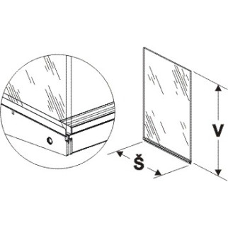 Bočnice vitríny 400mm