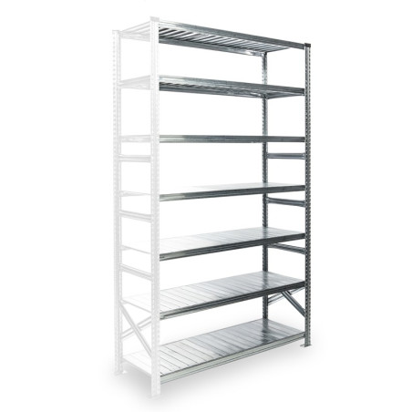 Regál SUPER123 1840x1650x400mm 5 police přídavný modul Regál SUPER123 1840x1650x400mm 5 police přídavný modul