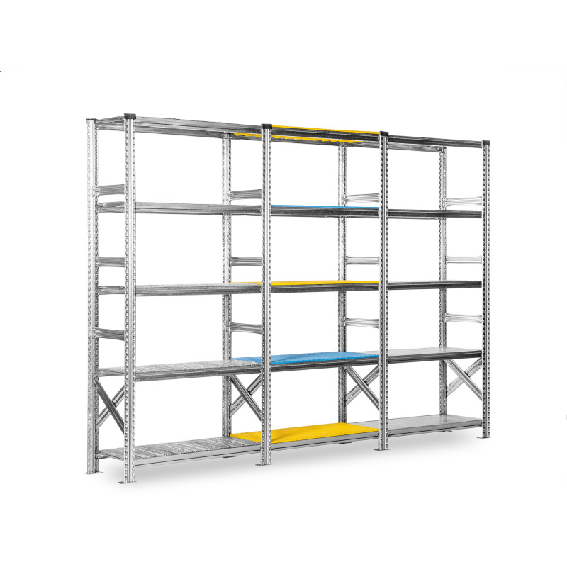 Regály SUPER123 1840x600x400mm 3 police základní modul Regály SUPER123 1840x600x400mm 3 police základní modul