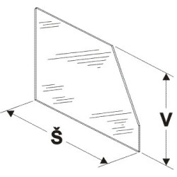 Dělítko vysoké (plexisklo) 500/250mm
