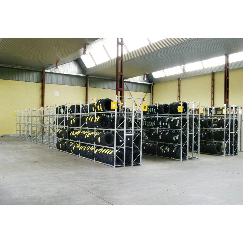 PNEU regál v. 2500x900x500mm 4 police základní modul PNEU regál v. 2500x900x500mm 4 police základní modul