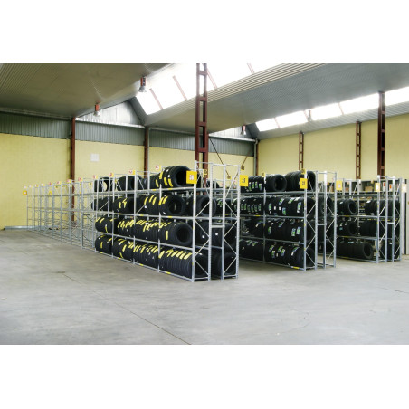PNEU regál v. 2500x900x500mm 4 police základní modul PNEU regál v. 2500x900x500mm 4 police základní modul