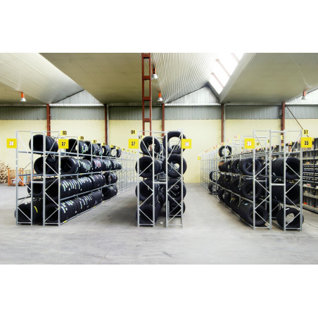 PNEU regál v. 2500x900x500mm 4 police základní modul PNEU regál v. 2500x900x500mm 4 police základní modul