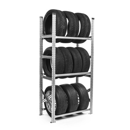 PNEU regál v. 2500x900x400mm 4 police základní modul PNEU regál v. 2500x900x400mm 4 police základní modul