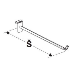 Háček jednoduchý 500mm