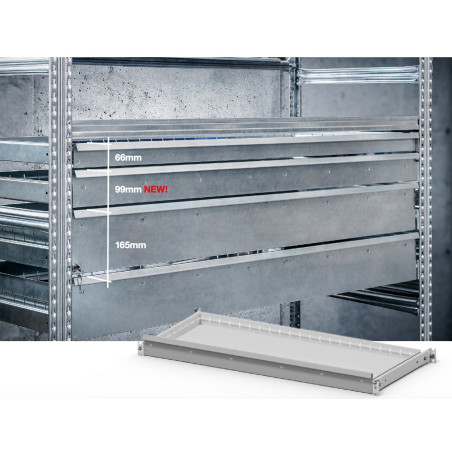 Regálová zásuvka 900x600x165mm Regálová zásuvka 900x600x165mm