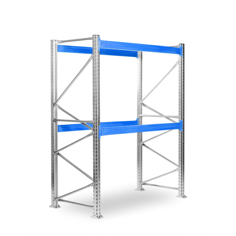 Paletový regál SUPERBO 2000x1800x1000mm, 2 úrovně, nosnost úrovně 2900 kg, základní