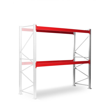 Paletový regál SUPERBO 2500x2700x1000mm,2 úrovně,nosnost 2150kg/úroveň,přídavný modul