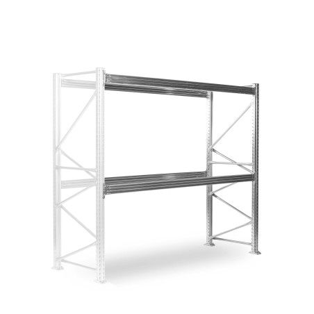 Paletový regál SUPERBO 2500x2700x1000mm,2 úrovně,nosnost 2150kg/úroveň,přídavný modul