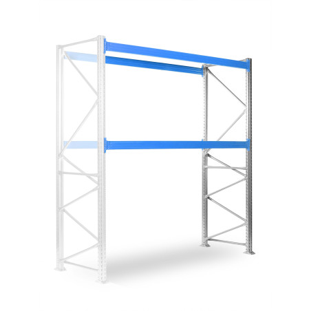 Paletový regál SUPERBO 3000x2700x1000mm,2 úrovně,nosnost 2150kg/úroveň,přídavný modul