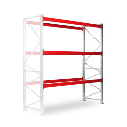 Paletový regál SUPERBO 3500x2700x1000mm,2 úrovně,nosnost 1250kg/úroveň,přídavný modul
