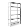 Nerezový regál PŘÍDAVNÝ 2500x900x500mm, 7 polic plast