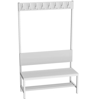 Šatnová lavice s věšáky