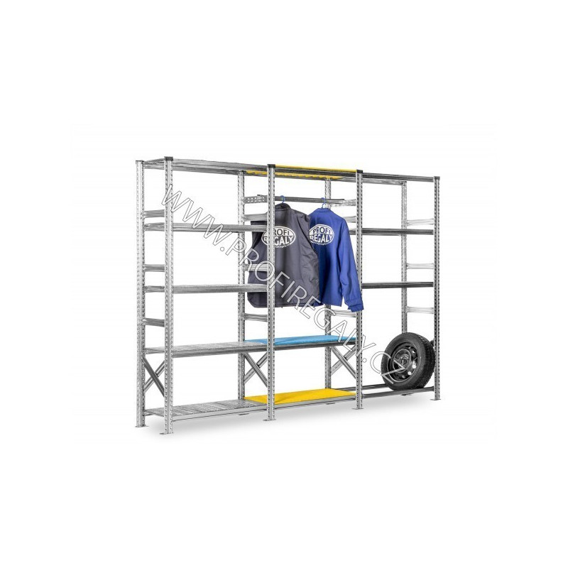 Regál SUPER123 1840x1650x400mm 5 police přídavný modul Regál SUPER123 1840x1650x400mm 5 police přídavný modul